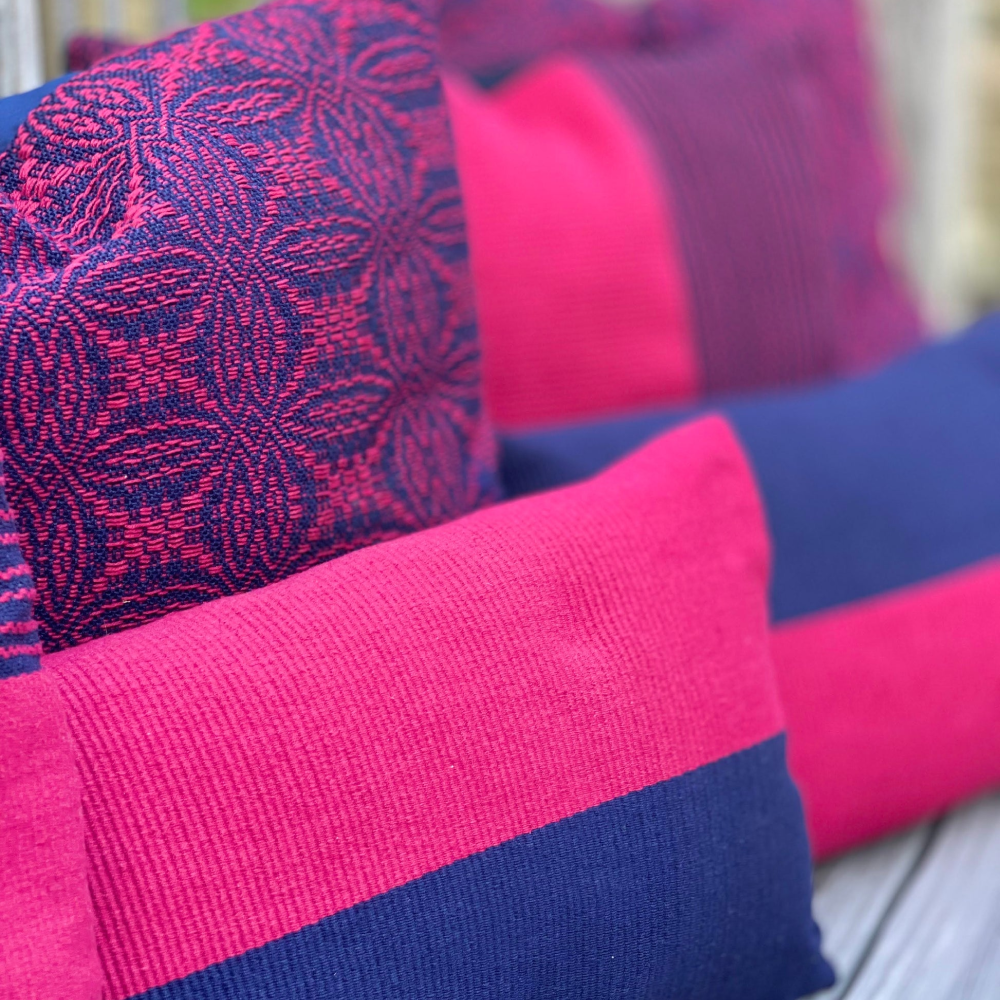 Mary Ann's Red And Blue Pillows image 3