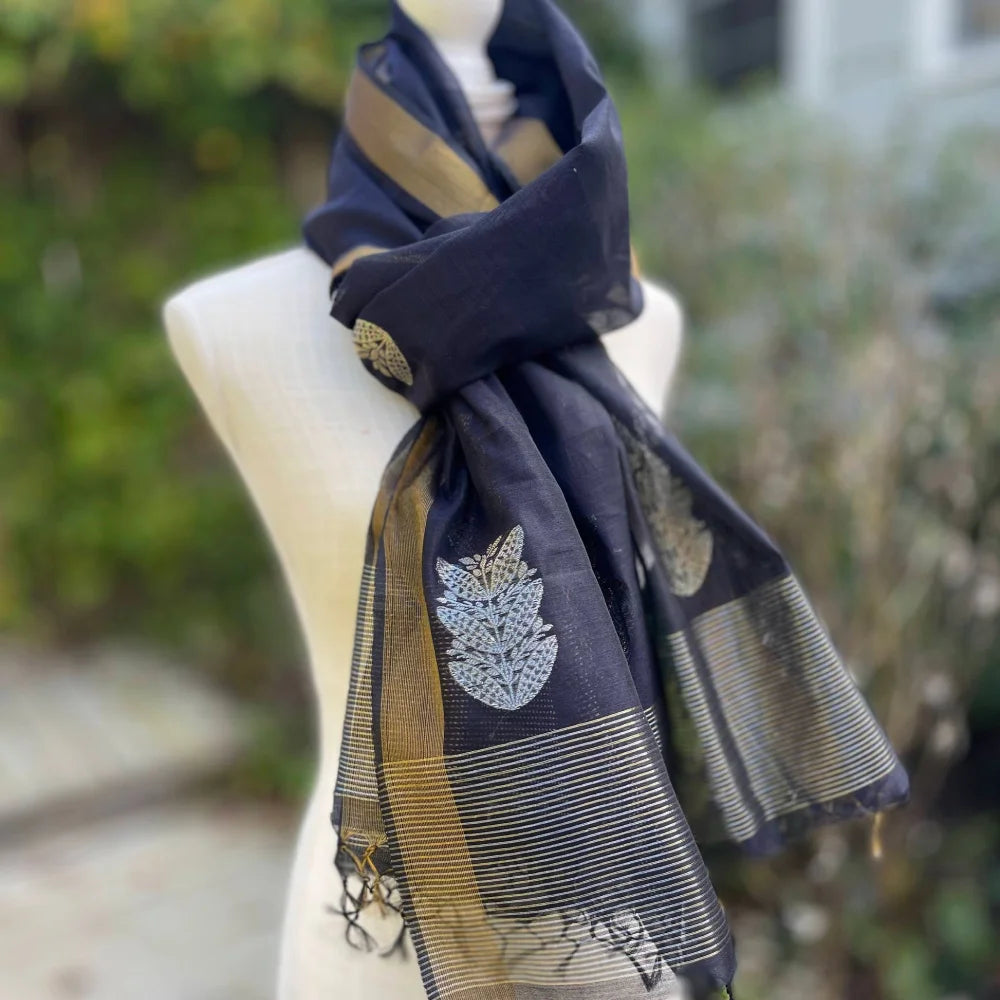 Samoan Tapa Navy Blue image 0