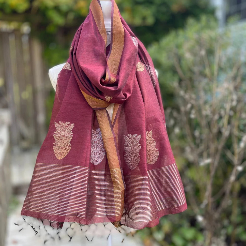 Samoan Tapa Maroon image 2