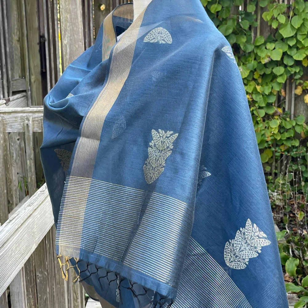 Samoan Tapa Cobalt Blue image 2
