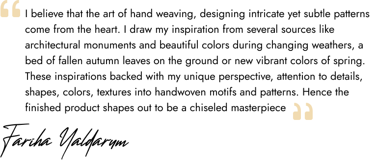 Handwritten brand quote