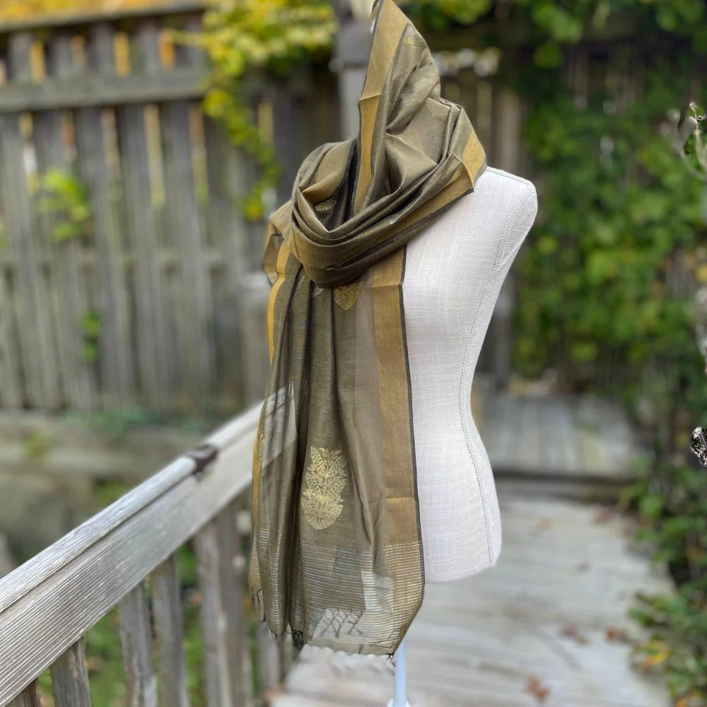 Samoan Tapa Olive Green image 0