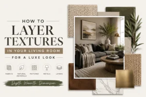 How To Layer Textures In Your Living Room For A Luxe Look