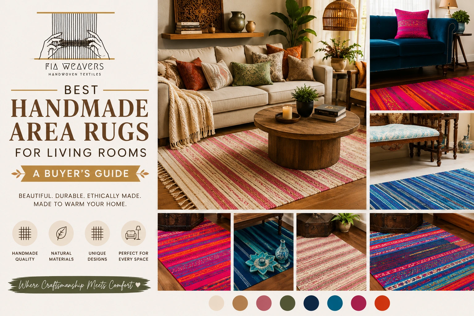 Best Handmade Area Rugs For Living Rooms: A Buyer's Guide